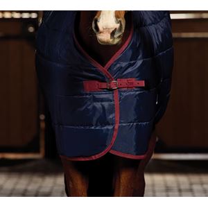Weatherbeeta Comfitec 210D Channel Quilt Stable Standard - 220g (Navy/Burgundy)