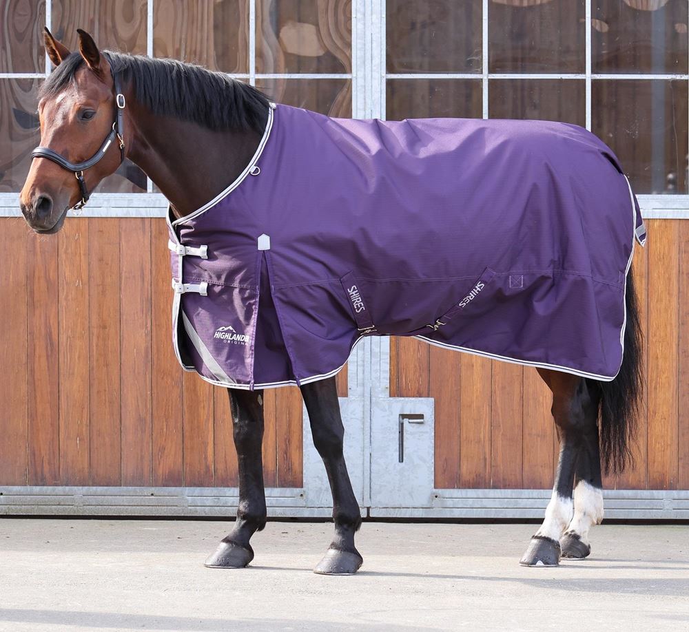 Shires Highlander Original 100 Turnout Rug (Plum)