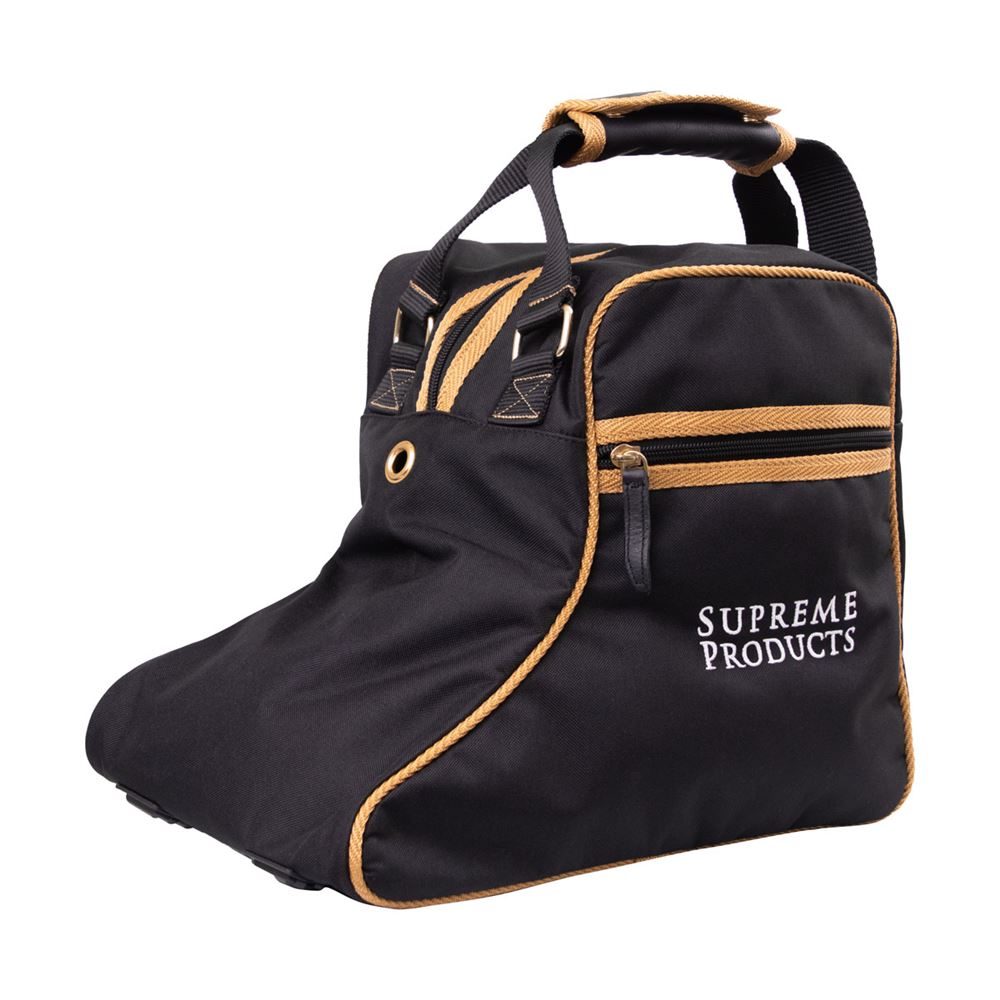 Supreme Products Pro Groom Jodhpur Boot Bag (Black/Gold)