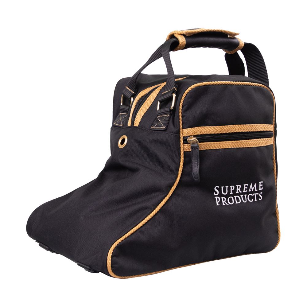 Supreme Products Pro Groom Jodhpur Boot Bag (Black/Gold)