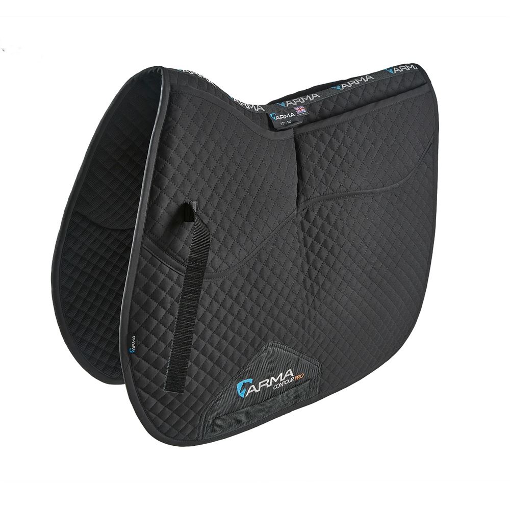 *barcodes* Shires ARMA Corrective Saddlecloth (Black)