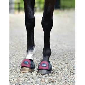 Weatherbeeta Tough-Tec Prime Rubber Bell Boots (Black/Burgundy)