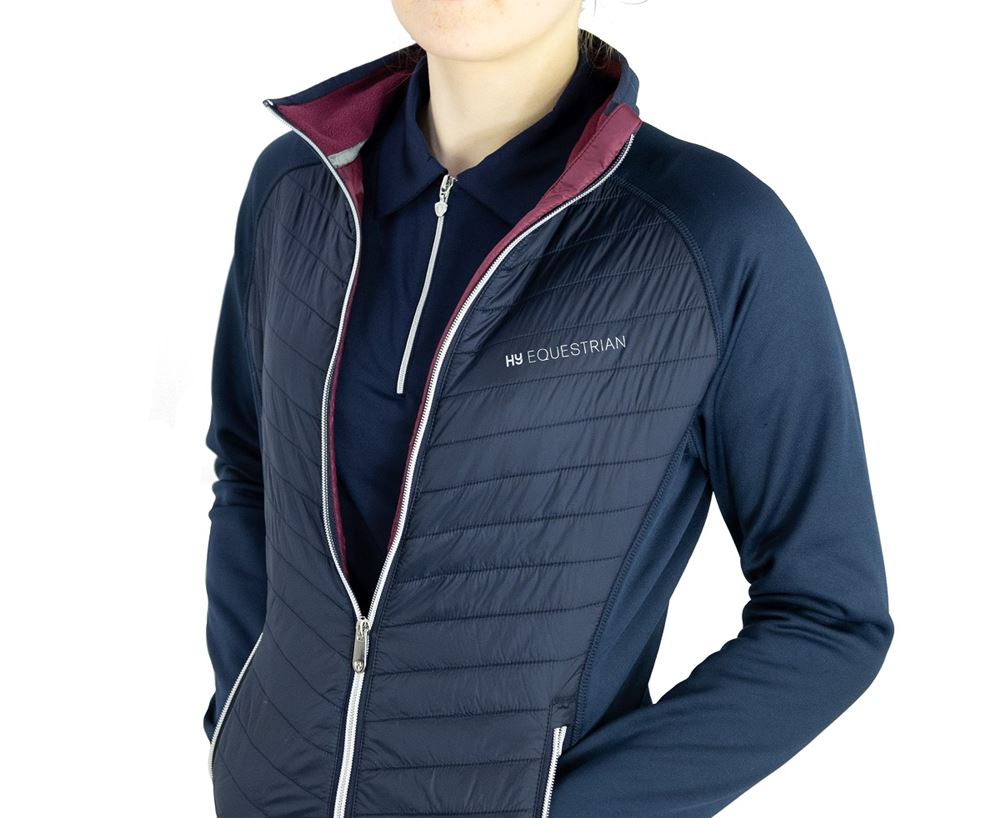 **pics** Hy Equestrian Synergy Elevate Sync Lightweight Jacket (Navy/Fig)