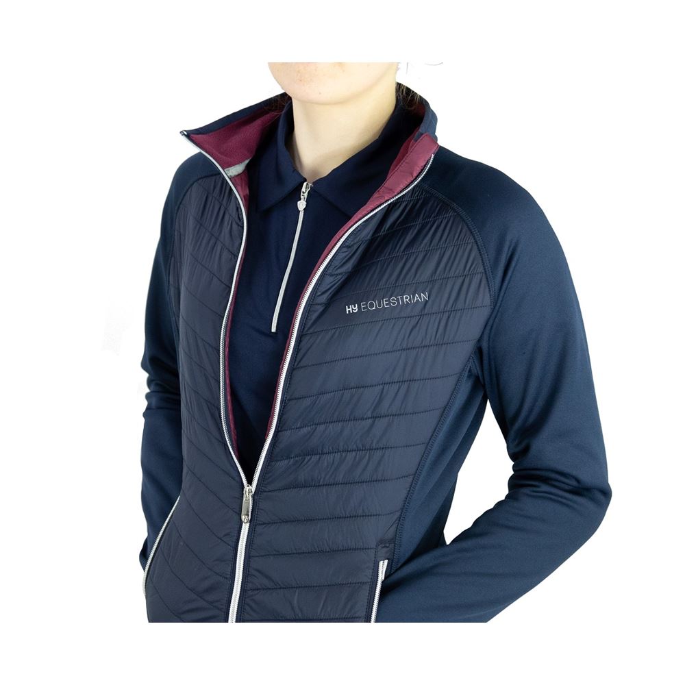 **pics** Hy Equestrian Synergy Elevate Sync Lightweight Jacket (Navy/Fig)