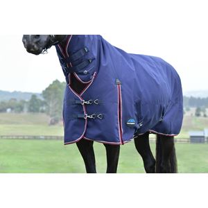 Weatherbeeta Comfitec Essential Turnout Combo - 220g (Navy/Burgundy)