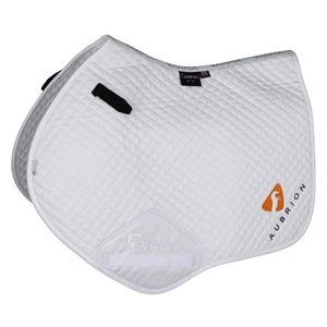 *barcodes* Shires Aubrion Branded Jump Saddlecloth (White)