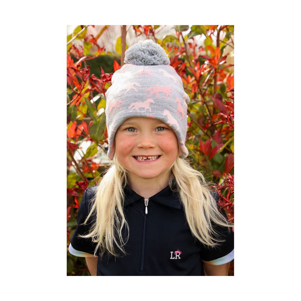 Hy Equestrian Flaine Children's Hat (Grey/Pink)