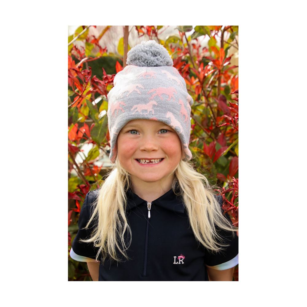 Hy Equestrian Flaine Children's Hat (Grey/Pink)