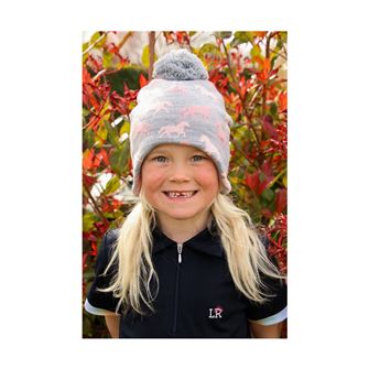 Hy Equestrian Flaine Children's Hat (Grey/Pink)