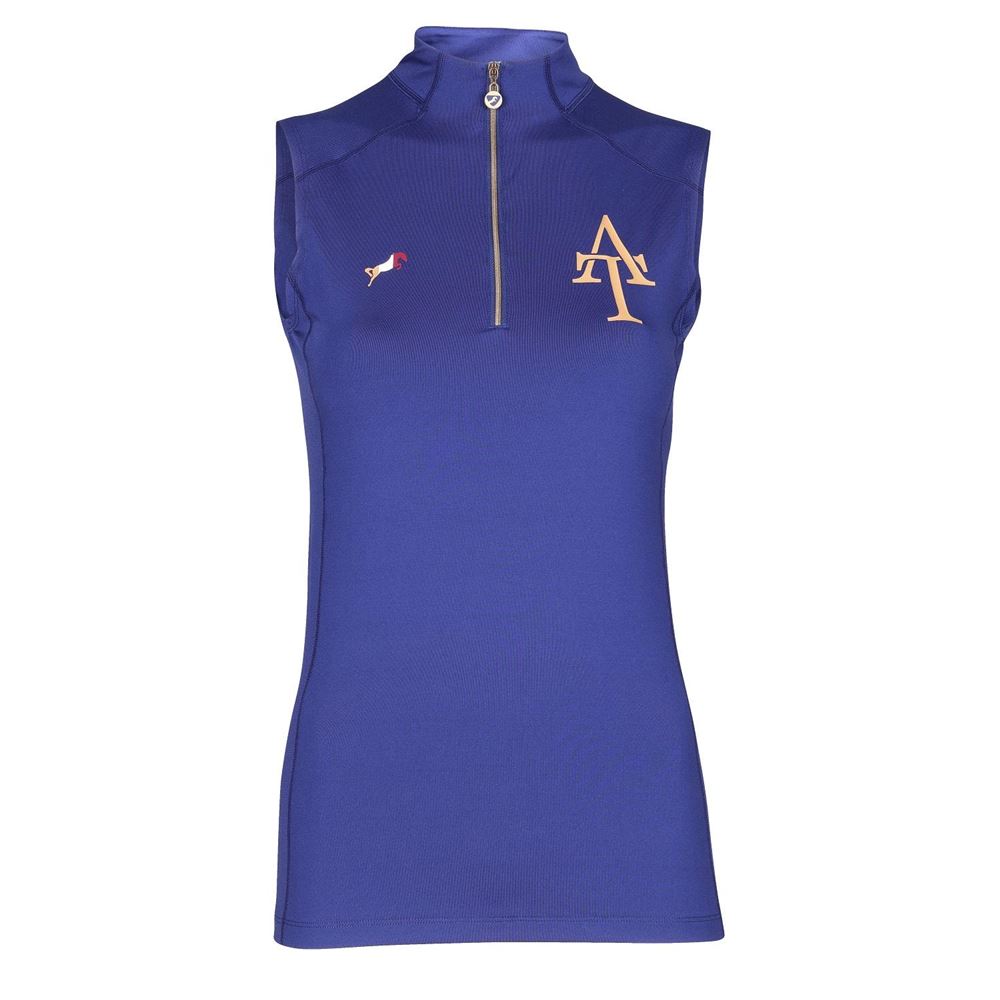 Shires Ladies Aubrion Team Sleeveless Base Layer (Navy)