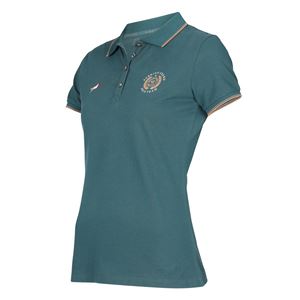 Shires Aubrion Poise Tech Polo - Young Rider (Green)