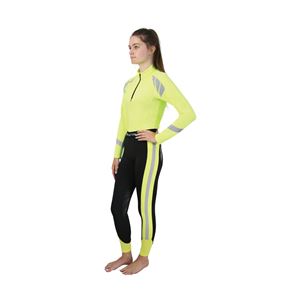 Reflector Adults Riding Tights by Hy Equestrian (Yellow)
