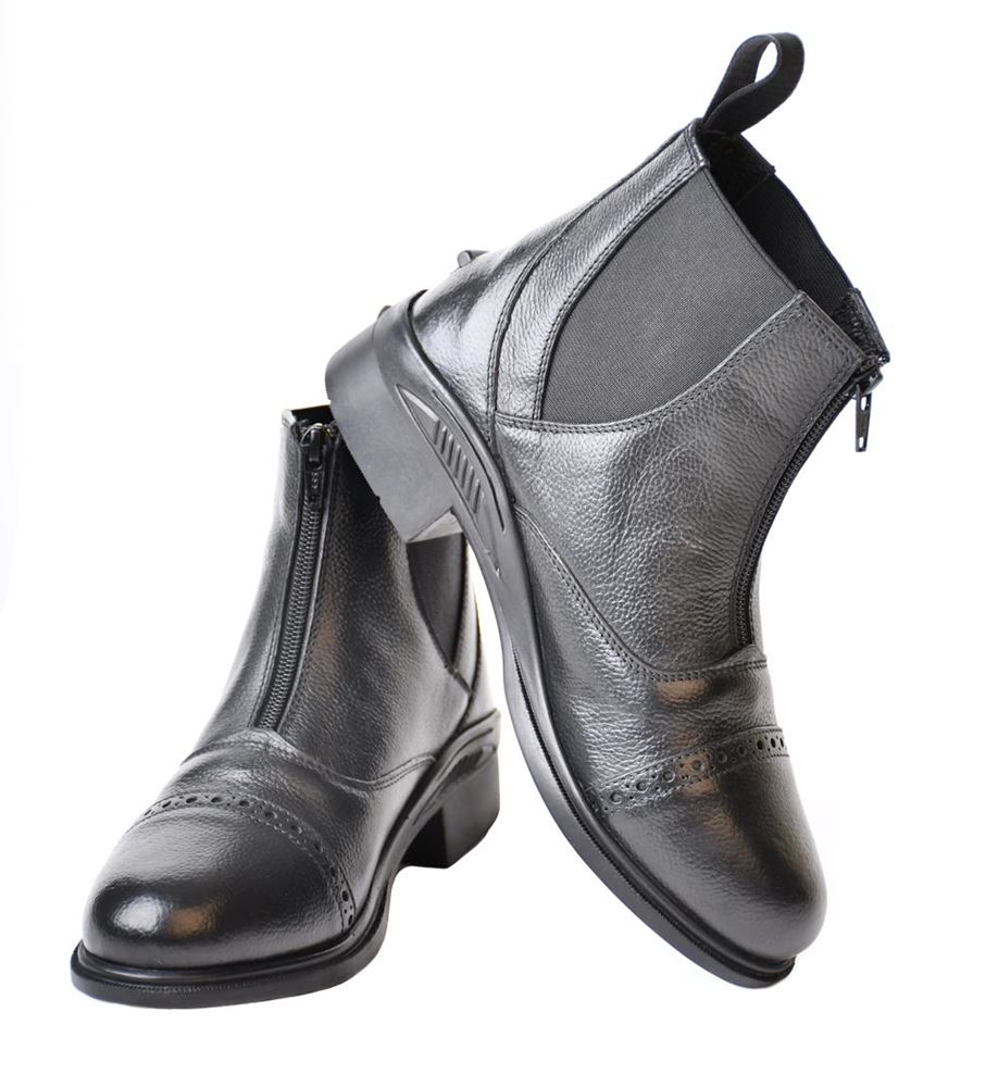 Rhinegold Kentucky Zip Front Paddock Boot (Black)