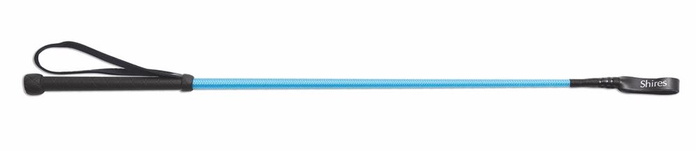 Shires Thread Stem Whip - Child (Plain Bright Blue)