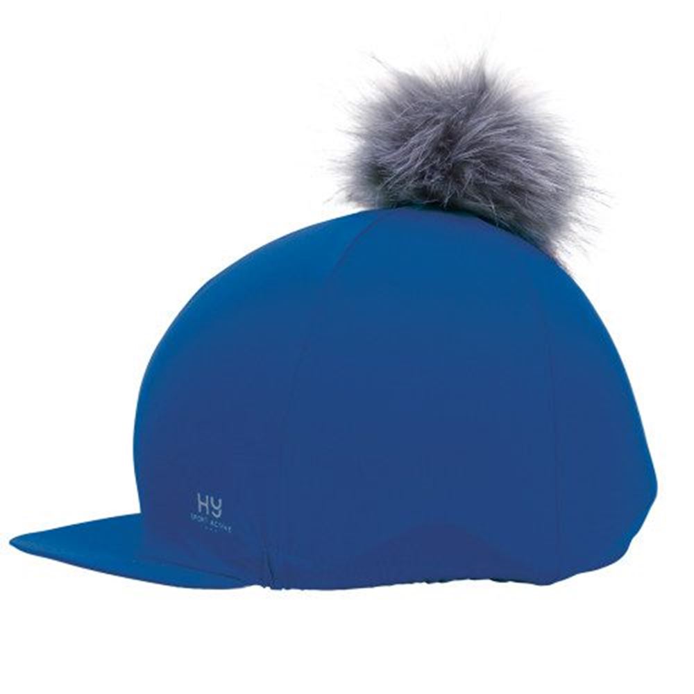 Hy Sport Active Hat Silk with Interchangeable Pom Pom (Jewel Blue)