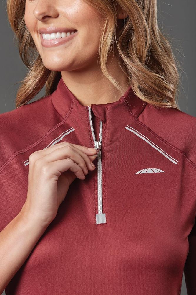 Weatherbeeta Victoria Premium Short Sleeve Top (Maroon)