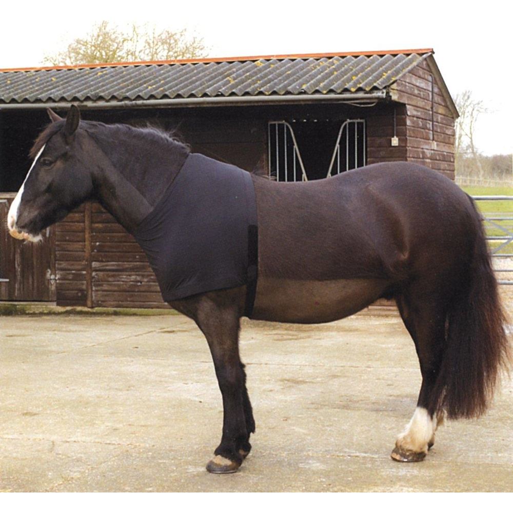 Rhinegold Satin Lycra Stretch Vest (Black)