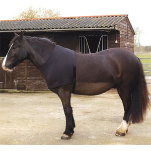 Rhinegold Satin Lycra Stretch Vest (Black)