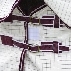 Weatherbeeta Hybrid Seasons Combo Neck Summer Sheet (White/Maroon)