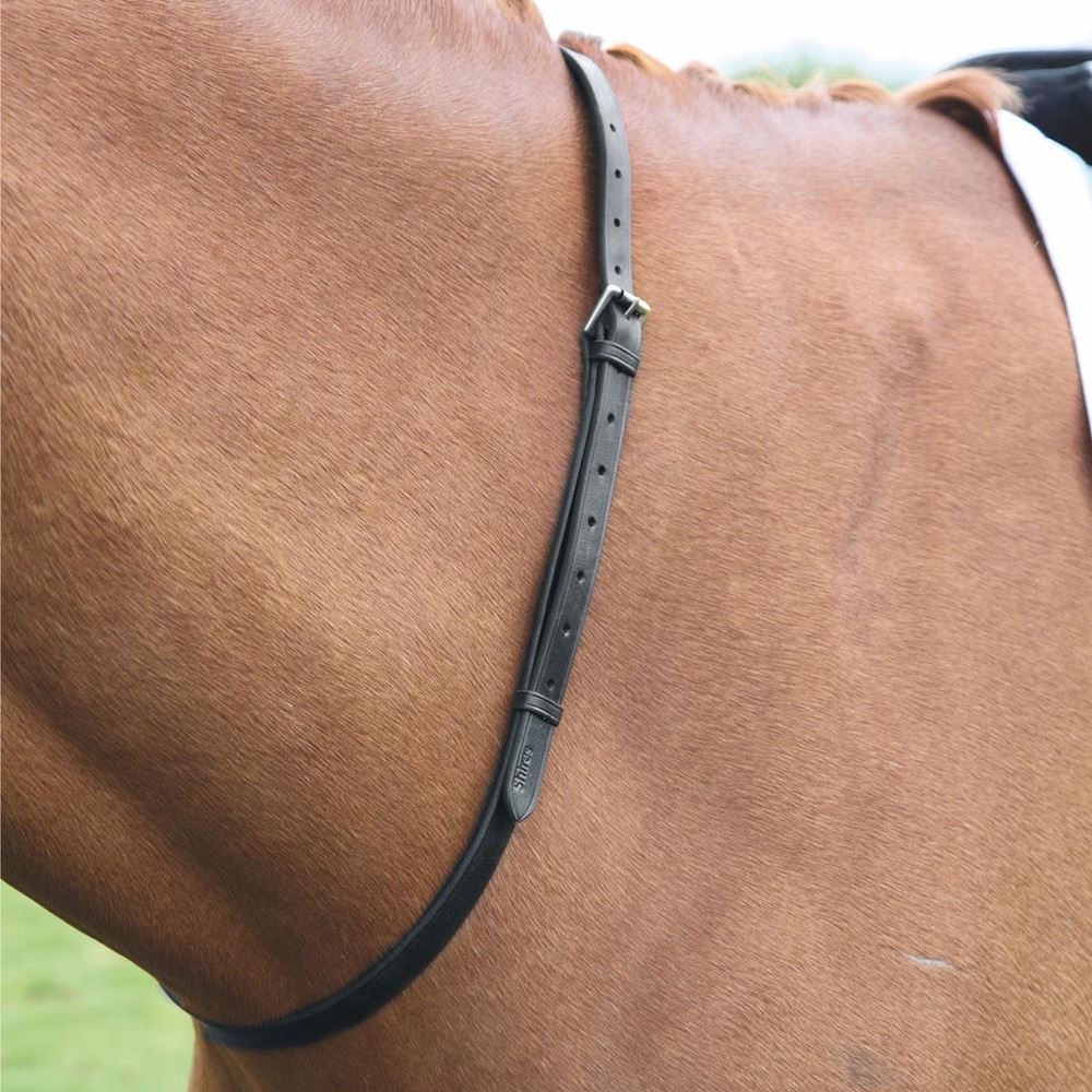 Shires Velociti GARA Leather Neck Strap 50" (Black)
