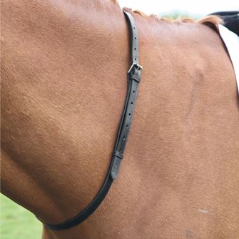 Shires Velociti GARA Leather Neck Strap 50" (Black)