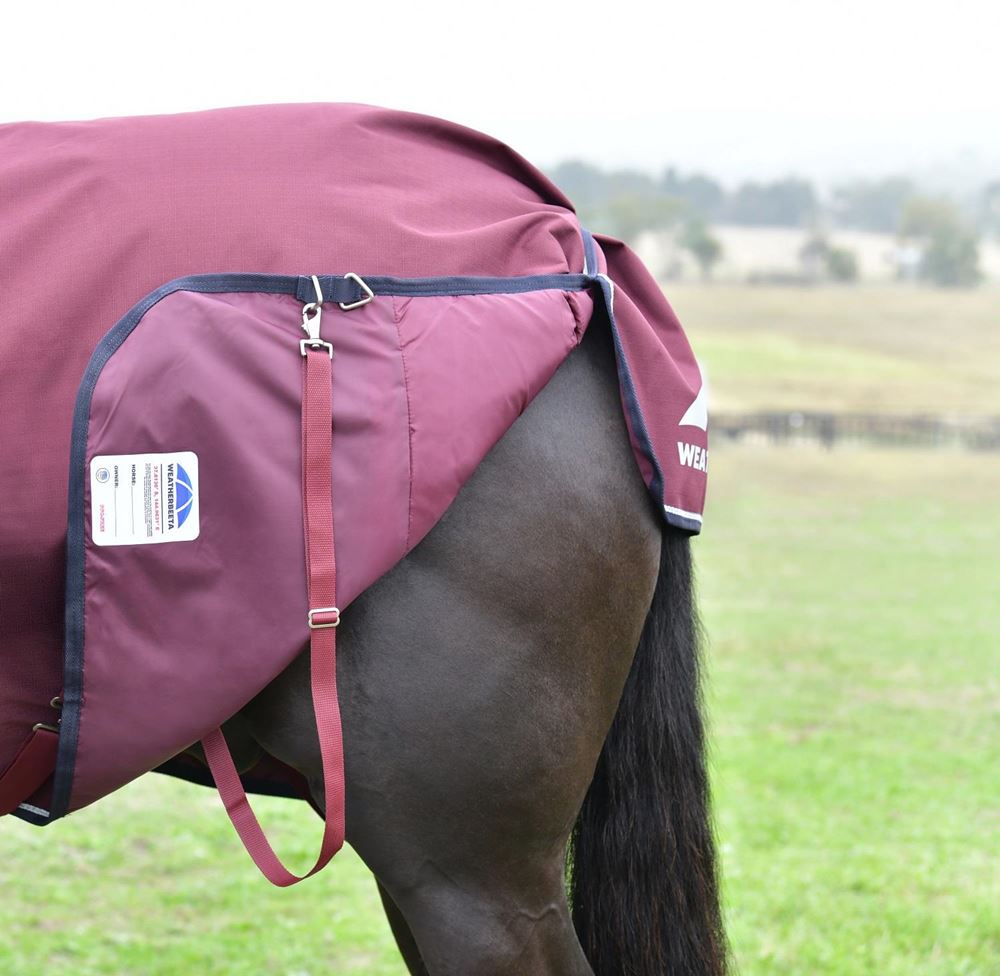 Weatherbeeta Comfitec Essential Turnout Combo - 220g (Burgundy/Navy)