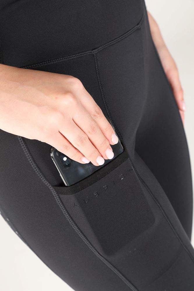 Shires Aubrion Hudson Riding Tights (Black)