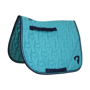Hy Equestrian Belton Saddle Pad (Teal/Navy)