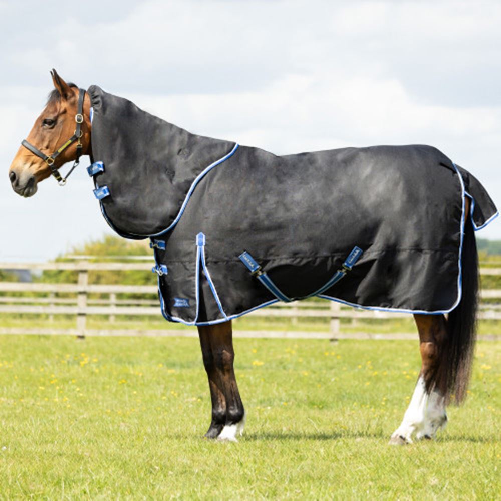 Hy Equestrian StormX Empra Extra 200g Turnout Rug with Detachable Neck (Black)