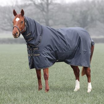Shires Typhoon 50 Combo Lite Turnout Rug (Black)