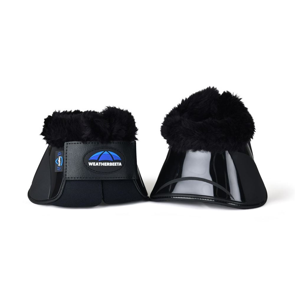 Weatherbeeta Tough-Tec Impact Fleece Trim Bell Boot (Black)