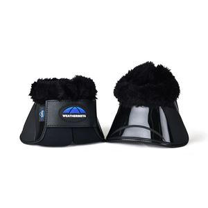 Weatherbeeta Tough-Tec Impact Fleece Trim Bell Boot (Black)