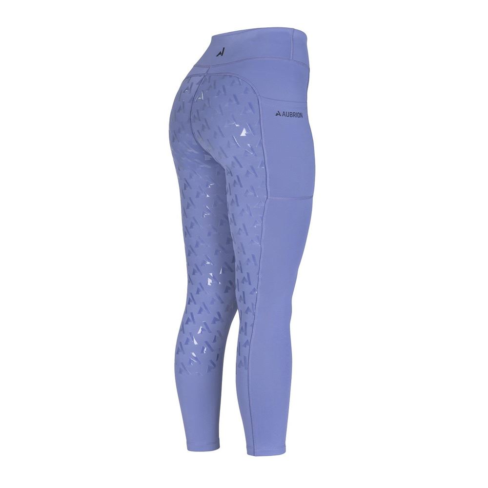 Shires Aubrion React Winter Riding Tights (Sky)