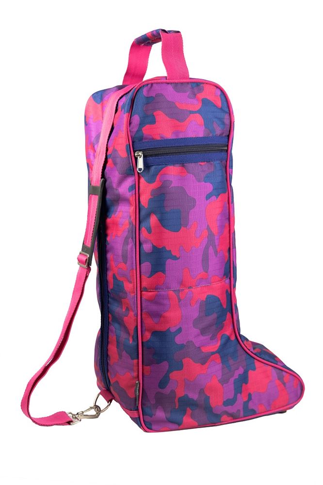 Hy Equestrian DynaForce Boot Bag (Raspberry/Navy)