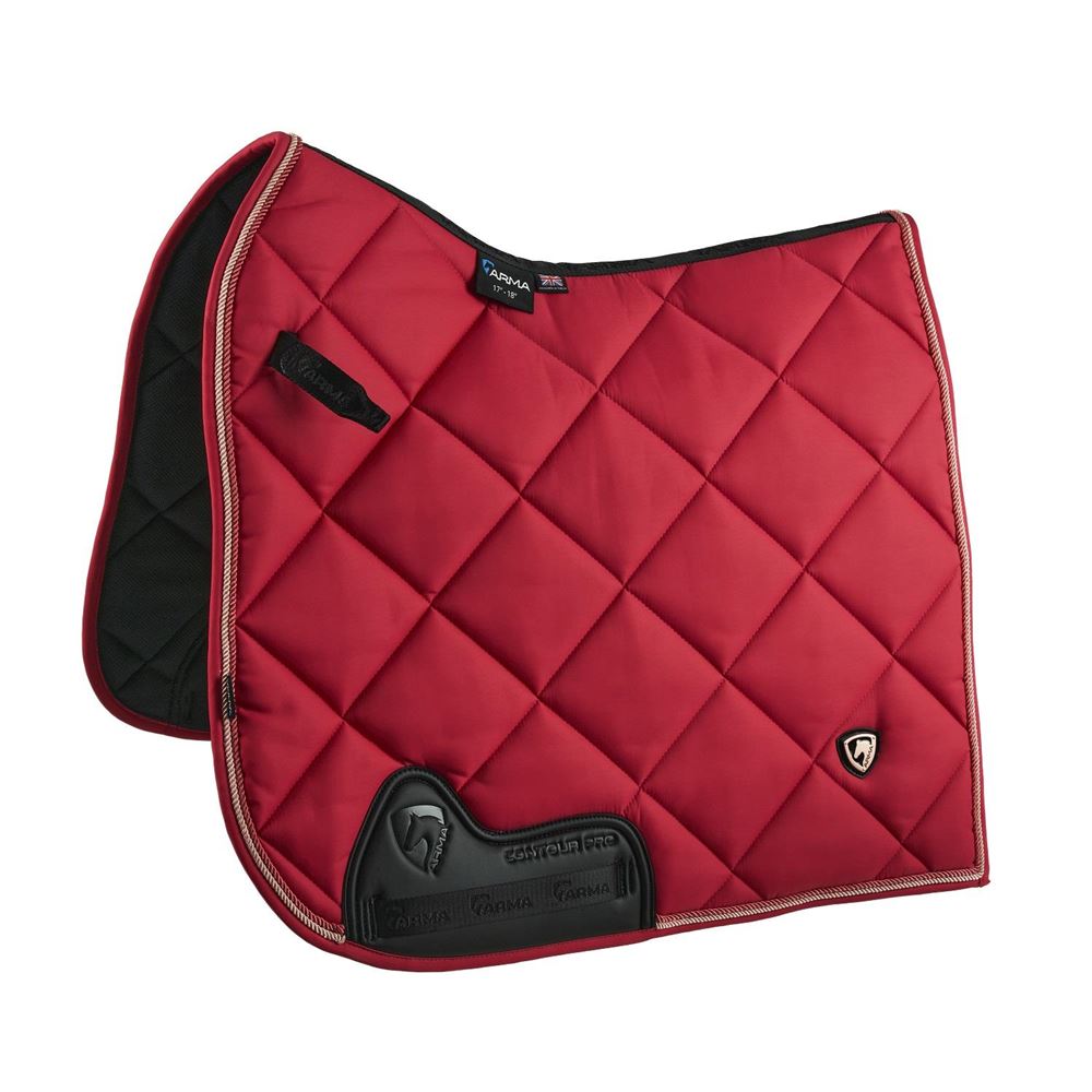 Shires ARMA Classic Dressage Saddlecloth (Coral)
