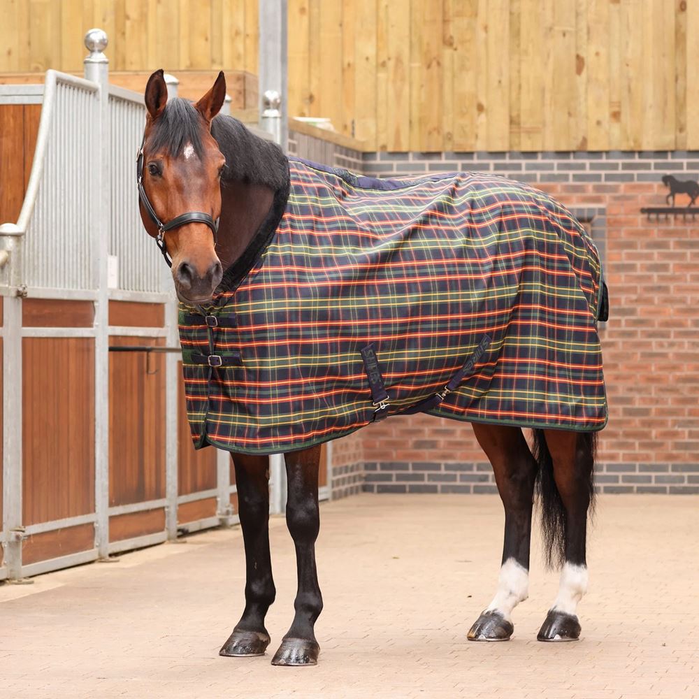 Shires Tempest Plus Lite Stable Rug (Green Tartan)