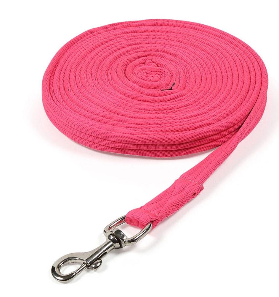 Shires Wessex Cushion Web Lunge Line (Pink)