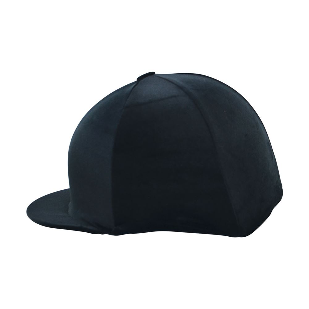 Hy Equestrian Velour Soft Velvet Hat Cover (Black)