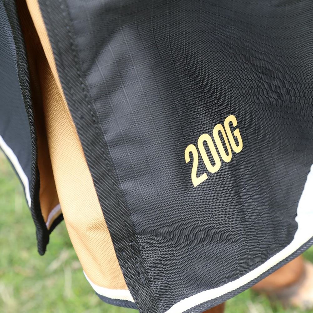 Shires Highlander Plus 200 Turnout Rug (Black)