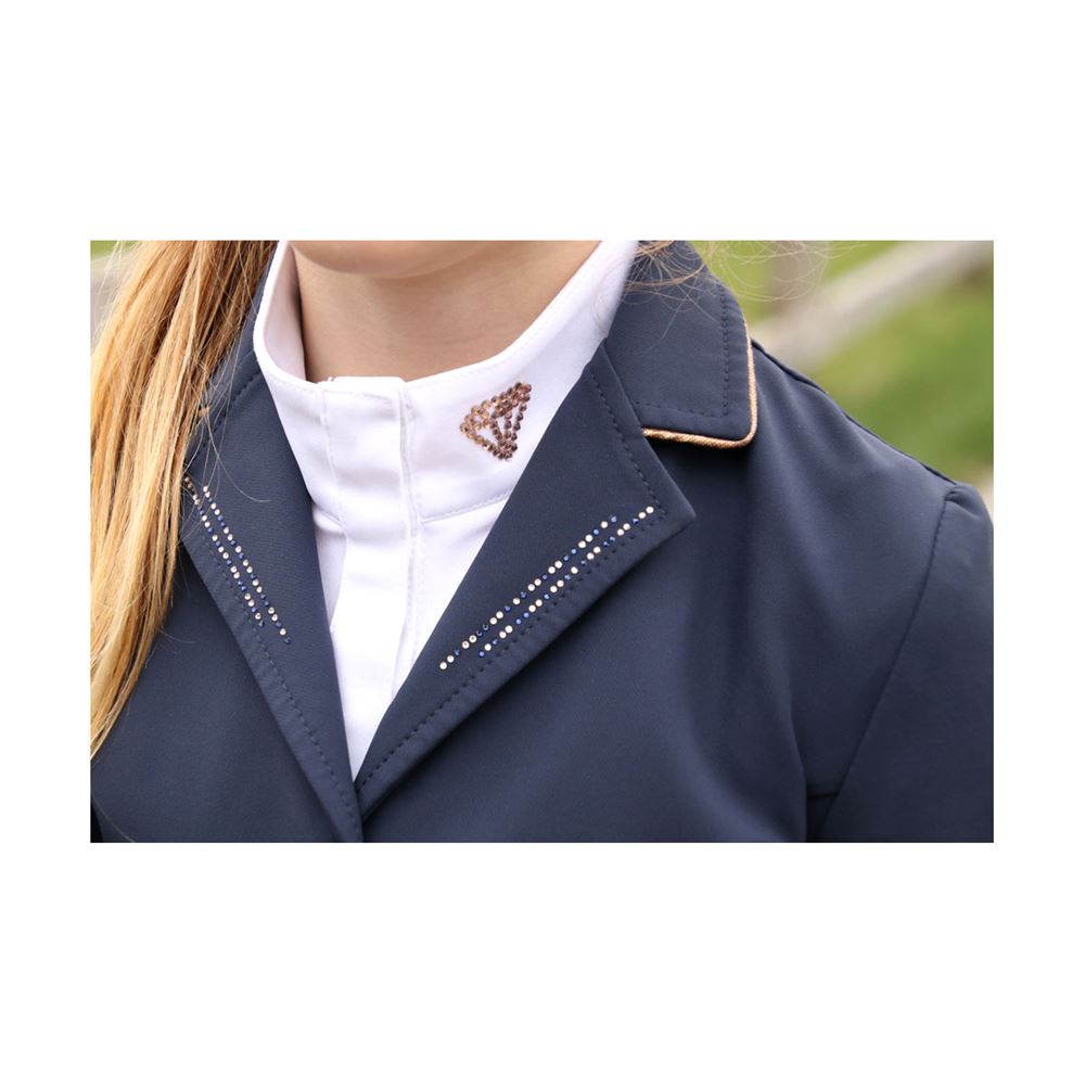 Hy Equestrian Cadiz Mizs Show Jacket (Navy/Rose Gold)