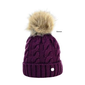 Hy Equestrian Melrose Cable Knit Bobble Hat
