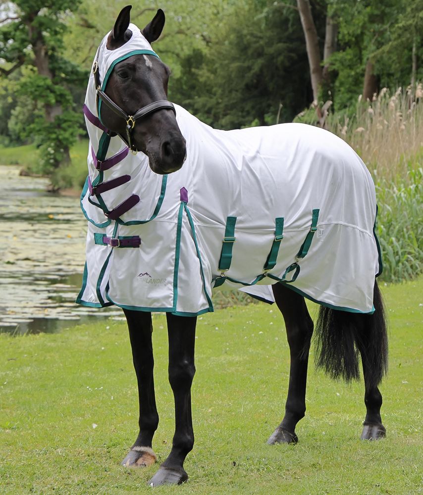 Shires Highlander Plus Fly Sheet Combo (White)