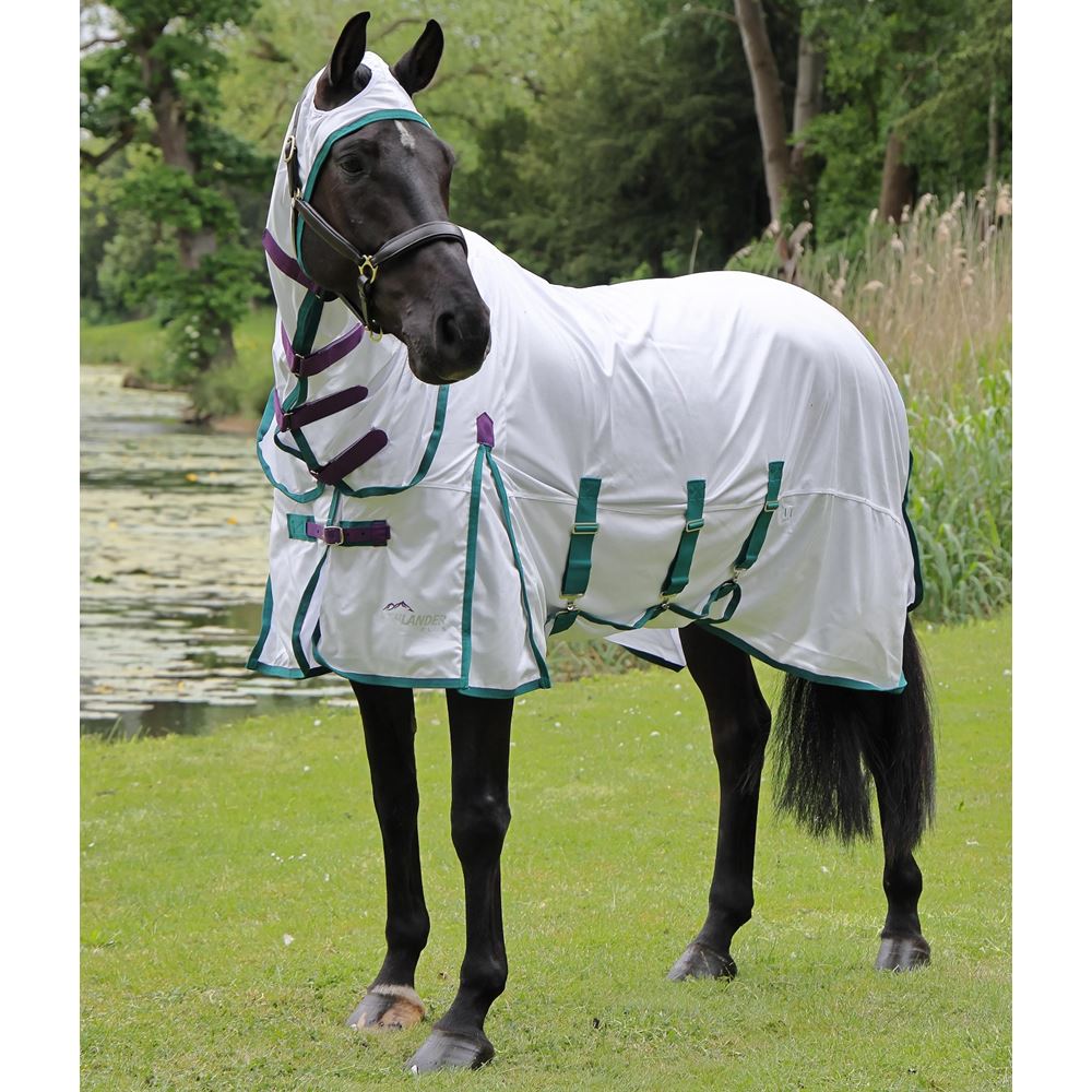 Shires Highlander Plus Fly Sheet Combo (White)