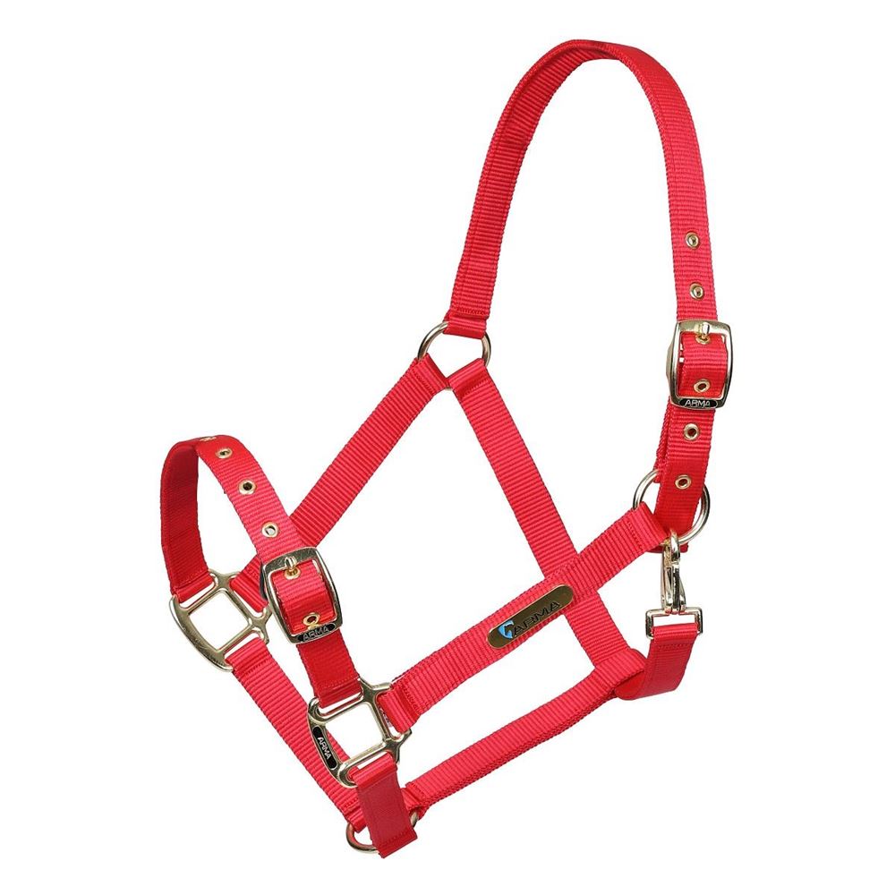 Shires ARMA Adjustable Headcollar (Red)