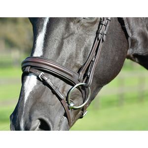 Weatherbeeta Collegiate Comfitec Opulux Plain Padded Hanoverian Flash Bridle