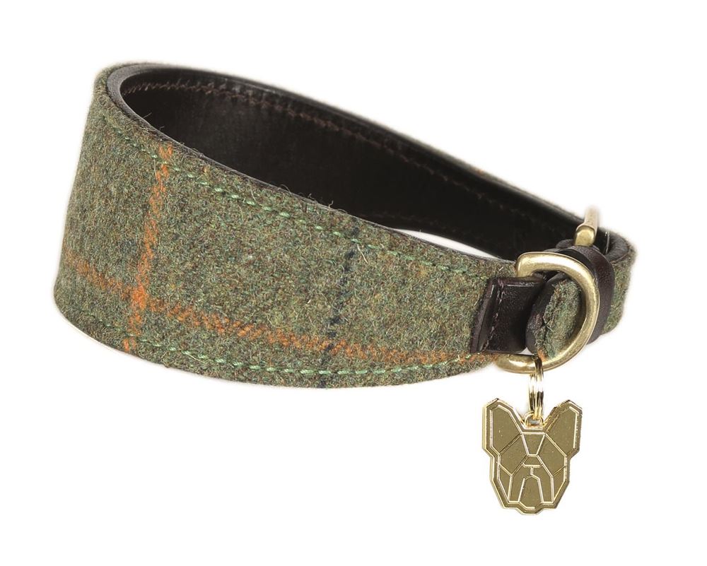 Shires Digby & Fox Tweed Greyhound Collar - XS