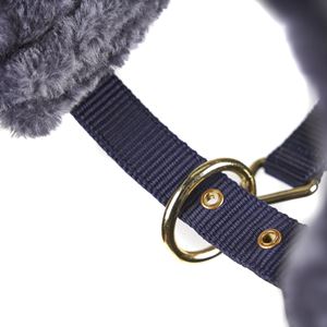 Shires Arma Fleece Lined Lunge Cavesson (Navy)