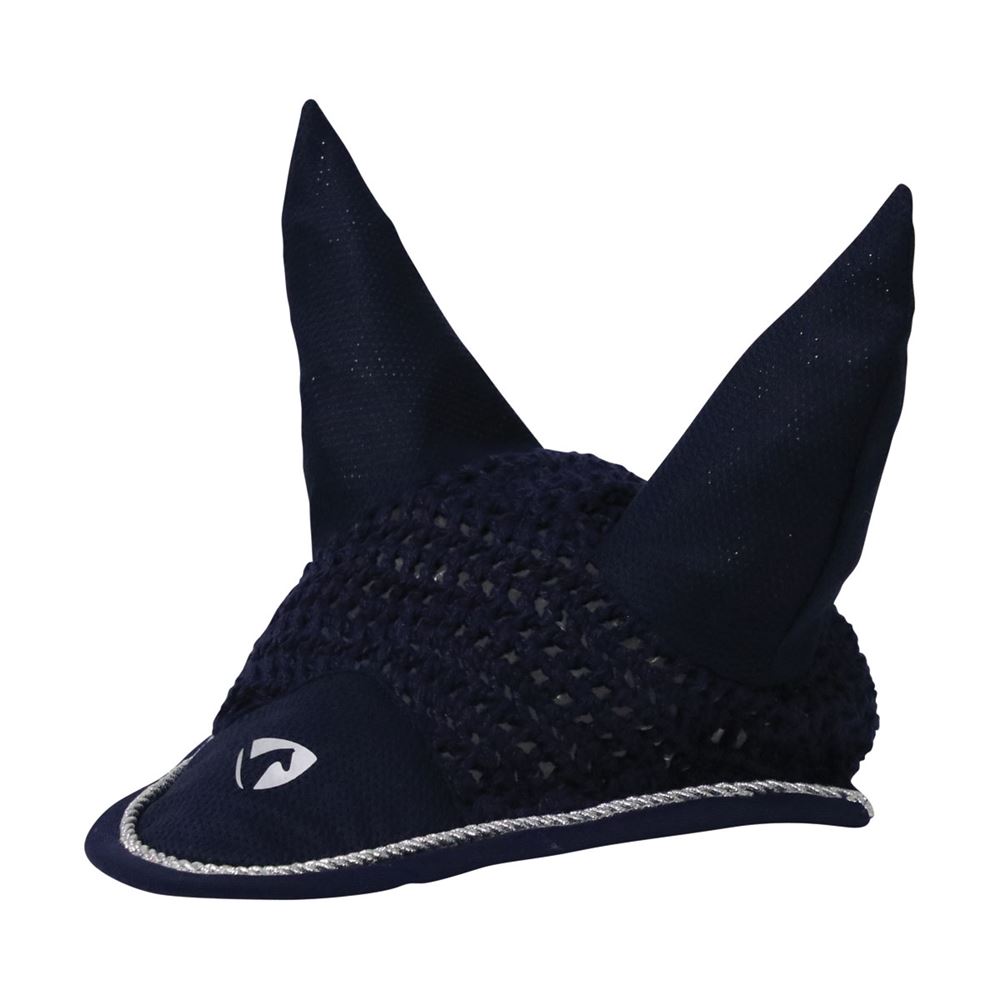 Hy Equestrian Synergy Fly Veil (Navy/Silver)