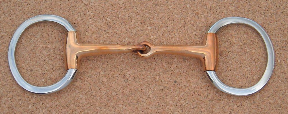 Eggbutt Snaffle Jointed Copper Mouth 