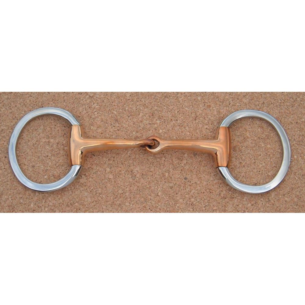 Eggbutt Snaffle Jointed Copper Mouth 